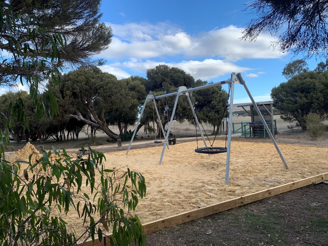 Campground swings Kangaroo Island